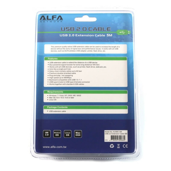 Alfa AUSBC-5M 5 Metre USB Kablo
