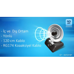 Comfast CF-ANT2410P 2.4GHz 10 Dbi Radar Tip Anten Comfast CF-ANT2410P 2.4GHz 10 Dbi Radar Tip Anten