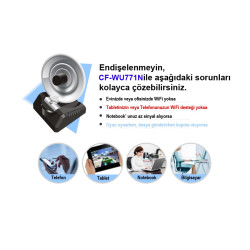 Comfast CF-WU771ND 300Mbps 2.4GHz Radar Tip Wireless Adaptör