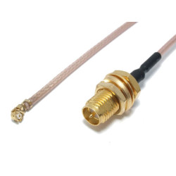 UFL-RP-SMA Dişi 25 Cm Rg178U Pigtail Kablo
