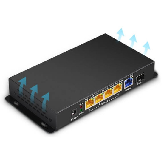 ZT-1005HP 5-Port Gigabit Aktif PoE Switch (48 Volt)