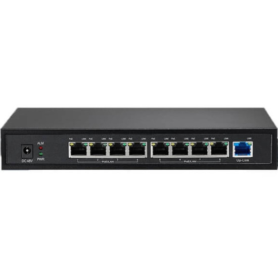 ZT-909HP 9-Port Aktif PoE Switch (48 Volt)