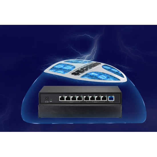 ZT-8009HP-P24 9 Port Pasif PoE Switch (24 Volt)