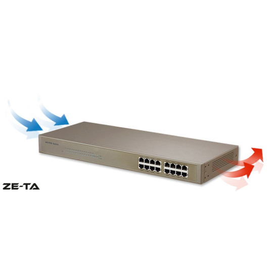 ZT-816-P24 16-Port Pasif PoE Switch (24 Volt)