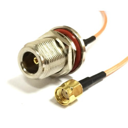 RP-SMA Erkek-N Dişi 25 Cm Rg316 Pigtail Kablo RP-SMA Erkek-N Dişi 25 Cm Rg316 Pigtail Kablo