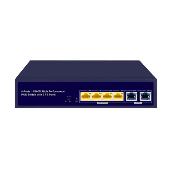 ZT-SP-0402FEB 4+2-Port Aktif PoE Switch (48 Volt)