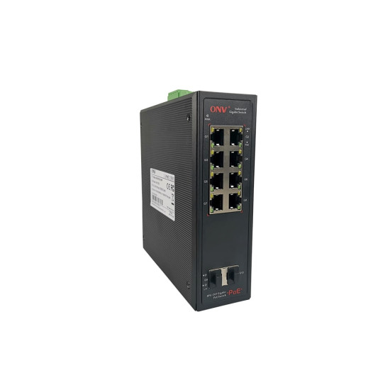 ONV IPS33108PF Gigabit 10-Port Endüstriyel PoE Switch