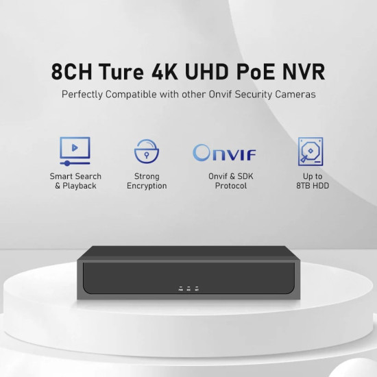 ZT-MN6108-P 8 Kanal PoE Smart NVR